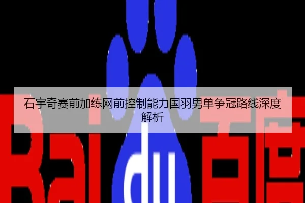 石宇奇赛前加练网前控制能力国羽男单争冠路线深度解析